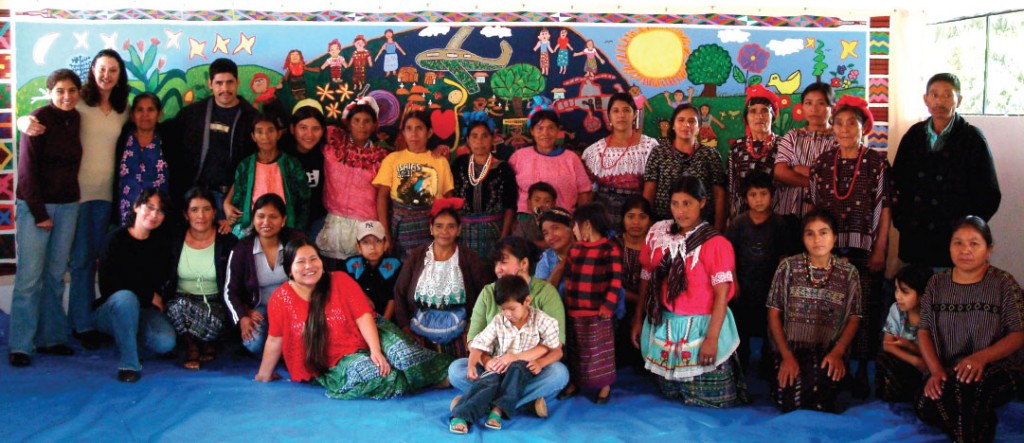 Artists from Huehuetenango and the School of Art and Open Studio of Perquin, August 2008.
